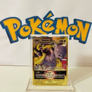 Pokémon Mewtwo VStar 031/078 V Star Metal Gold Rare